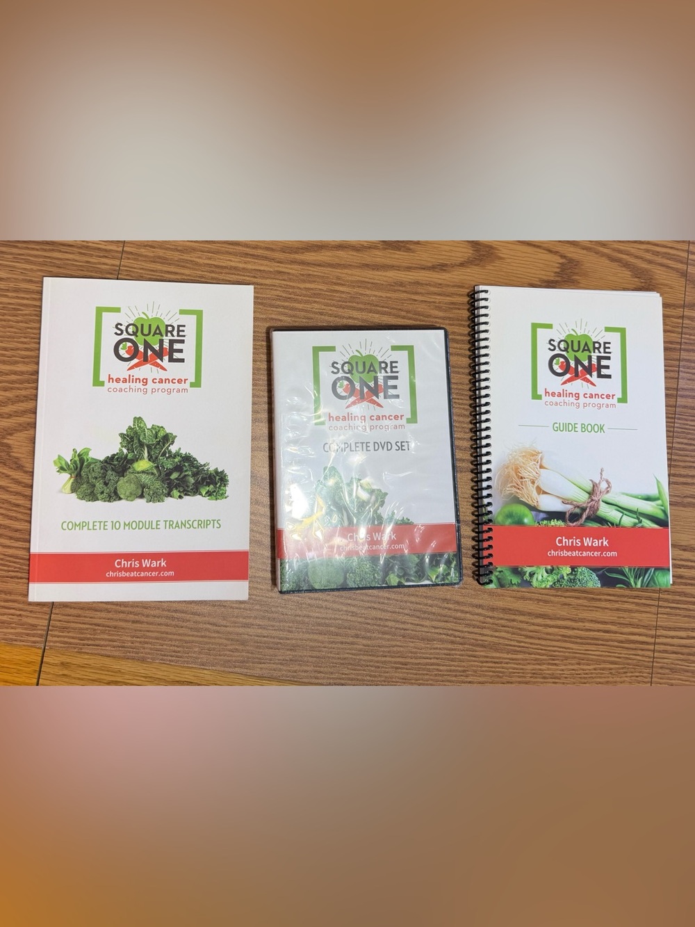 Cancer - Square One Chris Beat Cancer Coaching Program - DVD Set + 2 Books NWT